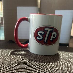 STP Logo Mug with Red Handle